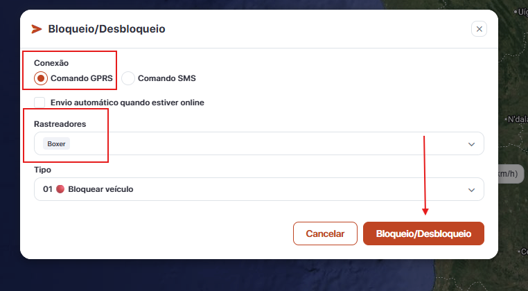 Bloqueio Remoto do Motor — imagem 2